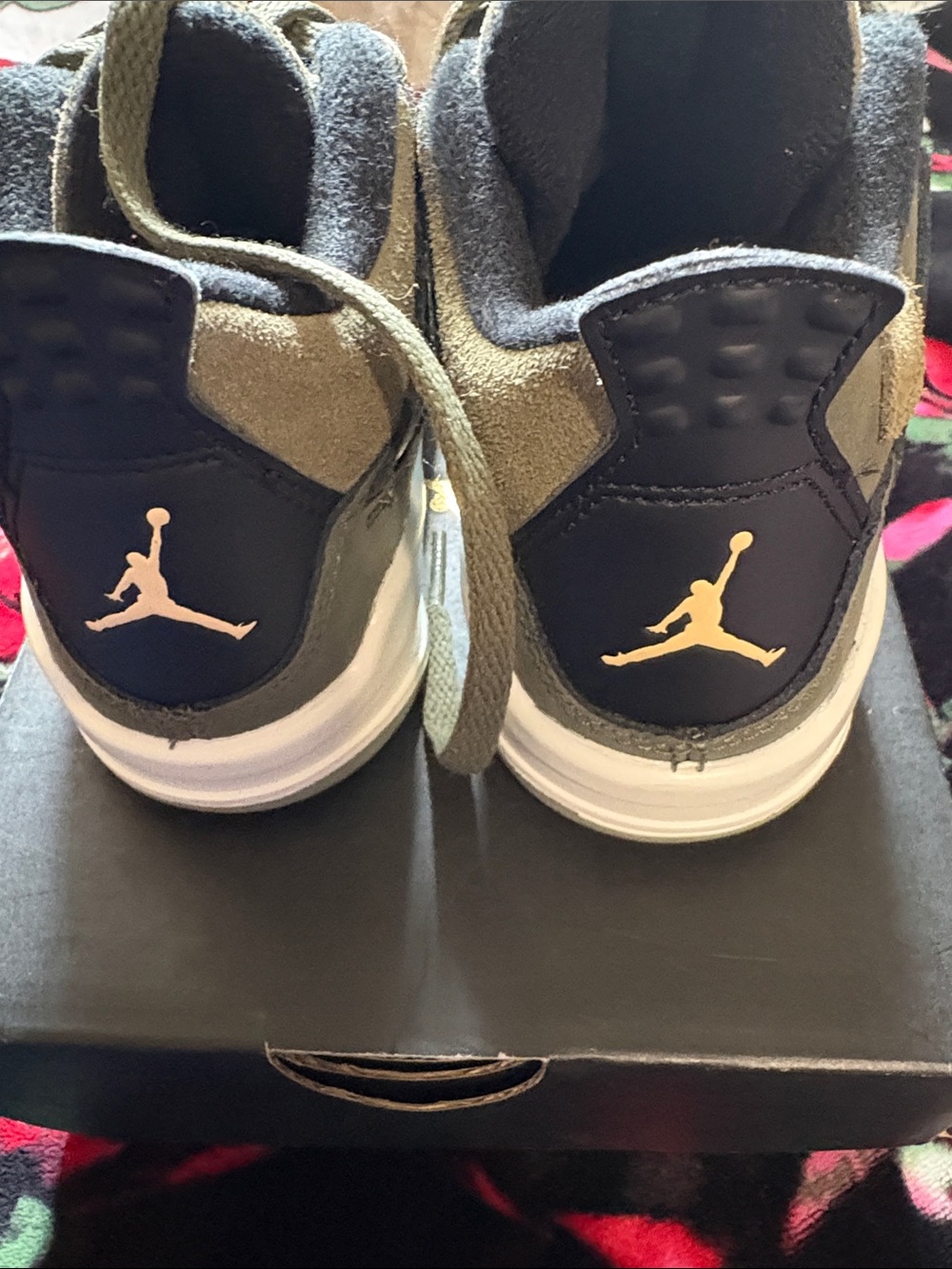 Jordan Kids' Olive and Black Jumpman Sneakers